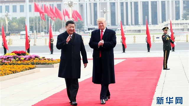 习近平同美国总统特朗普通电话