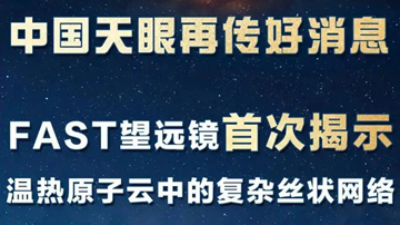 &ldquo;中国天眼&rdquo;看清极高速星际云内结构细节