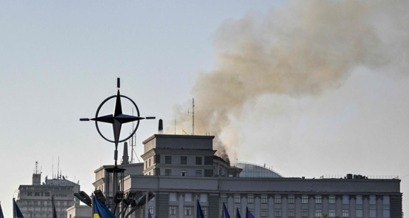 俄对乌发动&ldquo;最大规模&rdquo;空袭 基辅一政府大楼受损