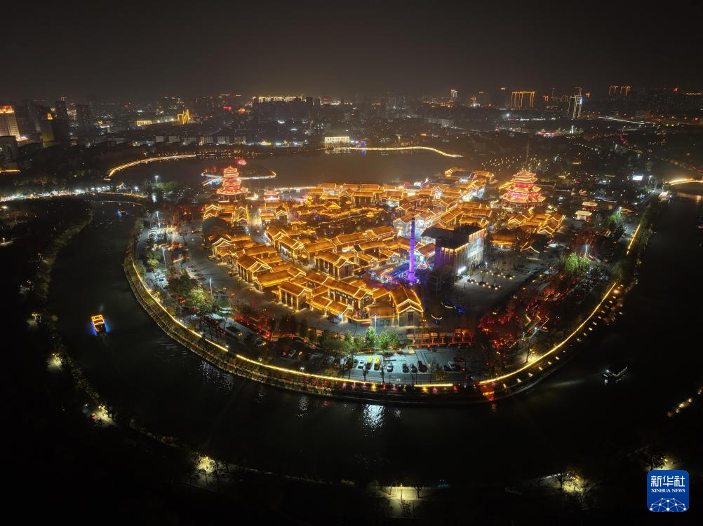 河北沧州：流光溢彩大运河畔