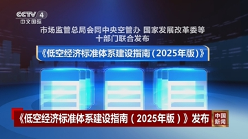 护航万亿级赛道 低空经济标准体系建设指南发布