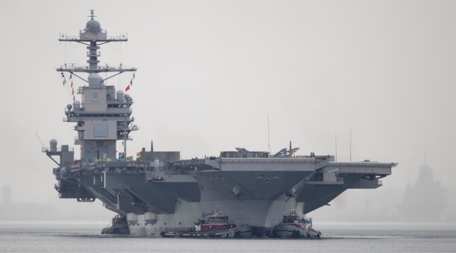 受火灾影响　美军&ldquo;福特&rdquo;号航母将进港维修