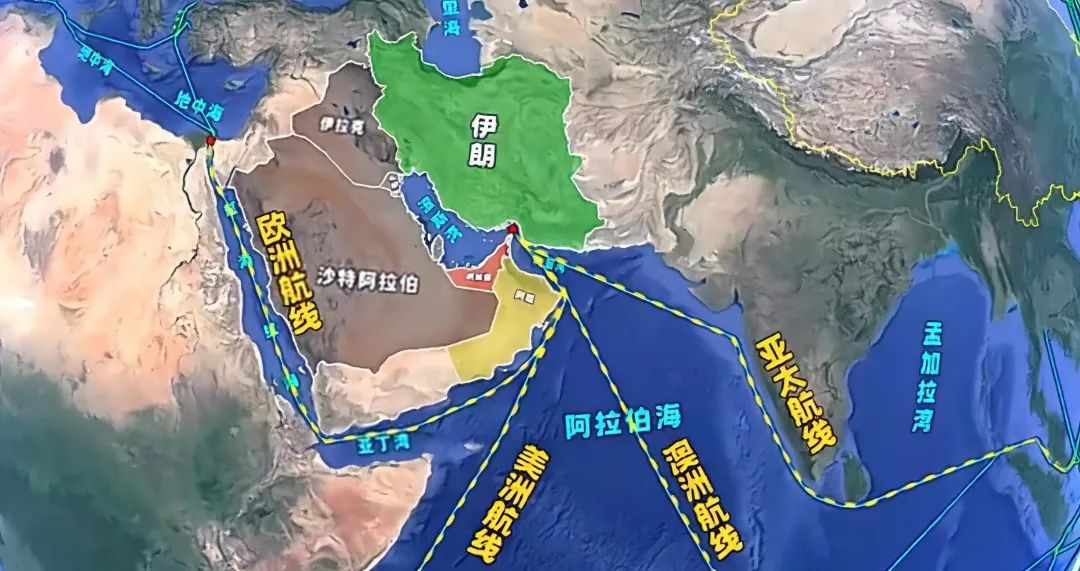 伊朗公布霍尔木兹海峡安全航路图
