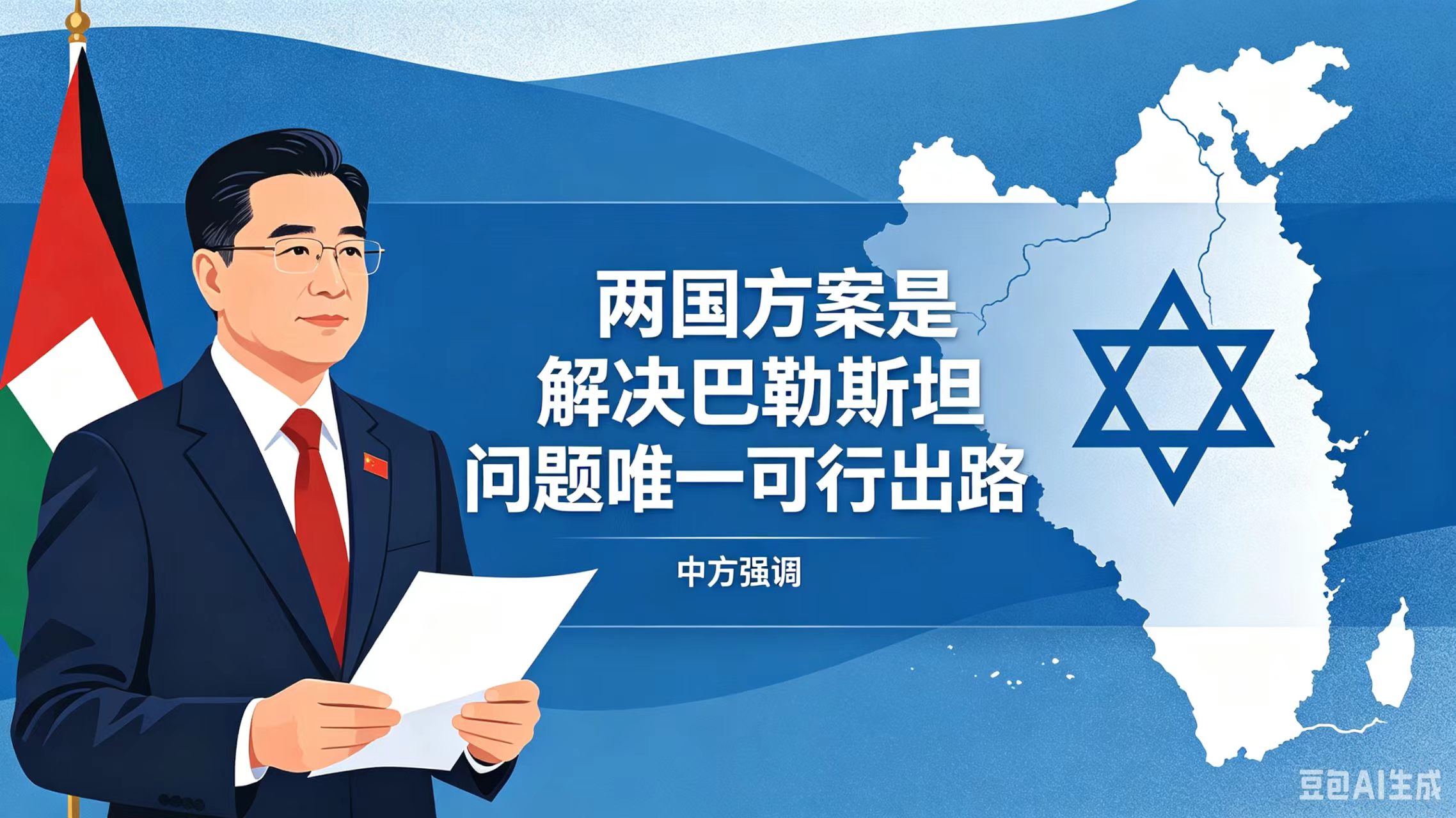 中方强调&ldquo;两国方案&rdquo;是解决巴勒斯坦问题唯一可行出路